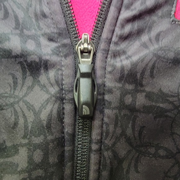 The North Face Fleece Sweater Jacket Hoodie Womens Sz Med Hot Pink TNF Apex‎ - Picture 5 of 16